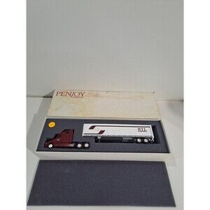 Penjoy 1:64 Diecast HTL Line Freightliner Semi Truck Tractor Trailer w/Box